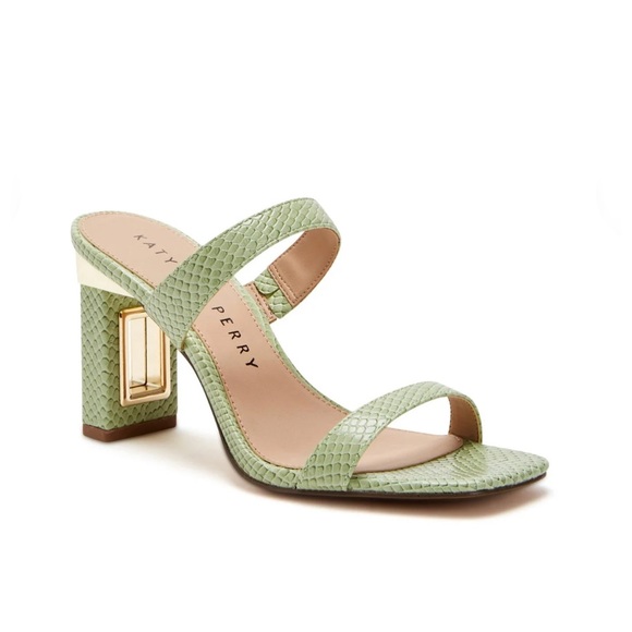 Katy Perry The Hollow Heel Sandal in Celery Green, NWT, Size 10 - Picture 1 of 11